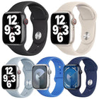 5 Pack xDfind Solid Color Silicone Sports Watch Band, For Apple Watch 42 / 44 / 45 / 46 / 49mm, For Apple Watch 38 / 40 / 41 / S11 42mm - DealBuddy