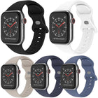 5 Pack xDfind Butterfly Buckle Silicone Watch Band, For Apple Watch 42 / 44 / 45 / 46 / 49mm, For Apple Watch 38 / 40 / 41 / S11 42mm - DealBuddy