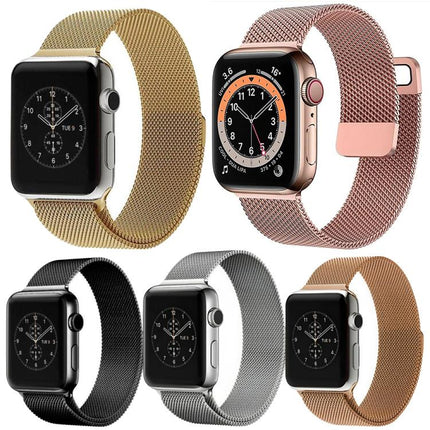 5 Pack xDfind Milanese Loop Magnetic Metal Watch Band, For Apple Watch 42 / 44 / 45 / 46 / 49mm, For Apple Watch 38 / 40 / 41 / S11 42mm - DealBuddy