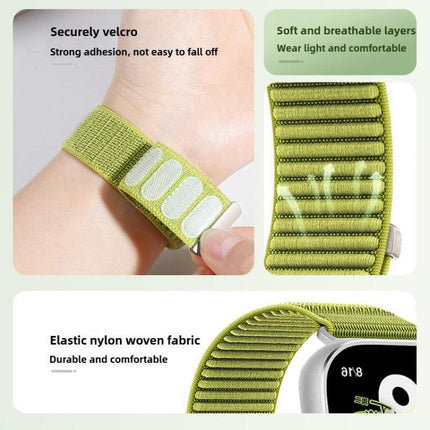 5 Pack xDfind Woven Nylon Hook And Loop Fastener Watch Band, For Apple Watch 42 / 44 / 45 / 46 / 49mm, For Apple Watch 38 / 40 / 41 / S11 42mm - DealBuddy