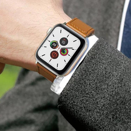 5 Pack xDfind Rivet Buckle Genuine Leather Watch Band, For Apple Watch 42 / 44 / 45 / 46 / 49mm, For Apple Watch 38 / 40 / 41 / S11 42mm - DealBuddy