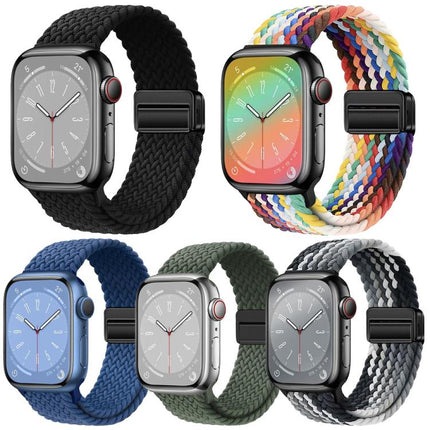 5 Pack xDfind Magnetic Buckle Loop Woven Watch Band, For Apple Watch 42 / 44 / 45 / 46 / 49mm, For Apple Watch 38 / 40 / 41 / S11 42mm - DealBuddy
