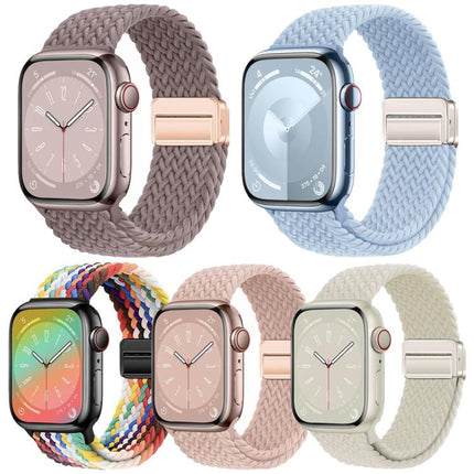 5 Pack xDfind Magnetic Buckle Loop Woven Watch Band, For Apple Watch 42 / 44 / 45 / 46 / 49mm, For Apple Watch 38 / 40 / 41 / S11 42mm - DealBuddy