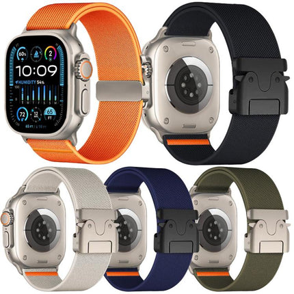 5 Pack xDfind Parachute Buckle Stretch Nylon Watch Band, For Apple Watch 42 / 44 / 45 / 46 / 49mm, For Apple Watch 38 / 40 / 41 / S11 42mm - DealBuddy
