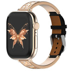 For Apple Watch 42 / 44 / 45 / 46 / 49mm / Rose Gold + Black