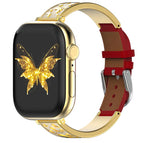 For Apple Watch 38 / 40 / 41 / S11 42mm / Gold + Red