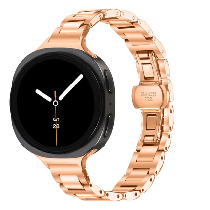 Slim Butterfly Buckle Metal Stainless Steel Watch Band, For Samsung Galaxy Ultra 47mm / Ultra 2025, For Samsung Galaxy Watch8 / Watch8 Classic - DealBuddy
