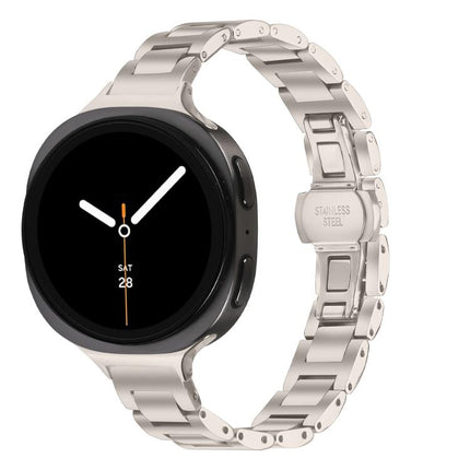 Slim Butterfly Buckle Metal Stainless Steel Watch Band, For Samsung Galaxy Ultra 47mm / Ultra 2025, For Samsung Galaxy Watch8 / Watch8 Classic - DealBuddy