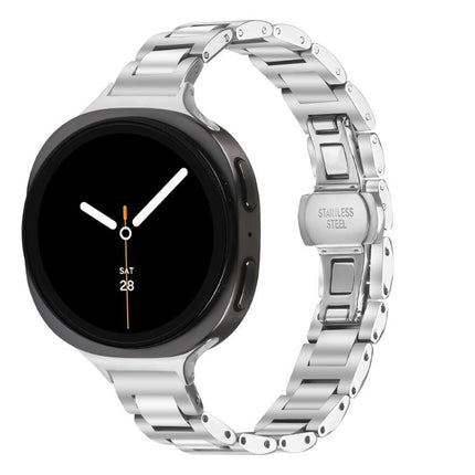 Slim Butterfly Buckle Metal Stainless Steel Watch Band, For Samsung Galaxy Ultra 47mm / Ultra 2025, For Samsung Galaxy Watch8 / Watch8 Classic - DealBuddy