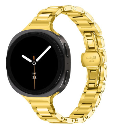 Slim Butterfly Buckle Metal Stainless Steel Watch Band, For Samsung Galaxy Ultra 47mm / Ultra 2025, For Samsung Galaxy Watch8 / Watch8 Classic - DealBuddy