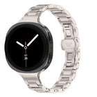 Slim Butterfly Buckle Metal Stainless Steel Watch Band, For Samsung Galaxy Ultra 47mm / Ultra 2025, For Samsung Galaxy Watch8 / Watch8 Classic - DealBuddy