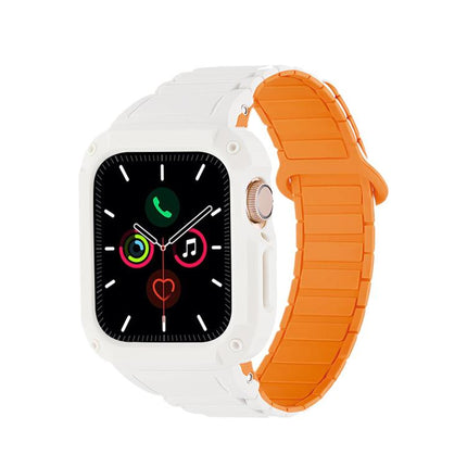Reverse Buckle Magnetic Integrated TPU Cover Silicone Watch Band, For Apple Watch 45mm / 44mm, For Apple Watch 41mm / 40mm - DealBuddy