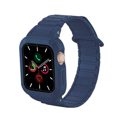 Reverse Buckle Magnetic Integrated TPU Cover Silicone Watch Band, For Apple Watch 45mm / 44mm, For Apple Watch 41mm / 40mm - DealBuddy