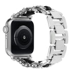 For Apple Watch 46mm / 49mm / 45mm / 44mm / Silver Black