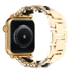 For Apple Watch 42mm / 41mm / 40mm / 38mm / Gold Black