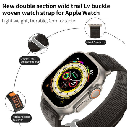 5 Pack xDfind Double Section Metal Buckle Loop Nylon Braided Watch Band, For Apple Watch 42 / 44 / 45 / 46 / 49mm, For Apple Watch 38 / 40 / 41 / S11 42mm - DealBuddy