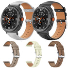 5 Pack xDfind Flat Head Black Shark Fine Grain Vegan Leather Watch Band, For Samsung Galaxy Watch8 / Watch8 Classic - DealBuddy