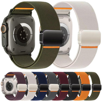 xDfind Elastic Nylon Magnetic Buckle Watch Band, For Apple Watch 38 / 40 / 41 / S11 42mm - DealBuddy