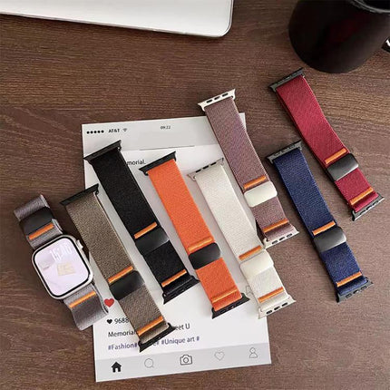 xDfind Elastic Nylon Magnetic Buckle Watch Band, For Apple Watch 38 / 40 / 41 / S11 42mm - DealBuddy