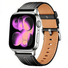 xDfind Composite Cowhide Texture Vegan Leather Watch Band, For Apple Watch 42 / 44 / 45 / 46 / 49mm - DealBuddy