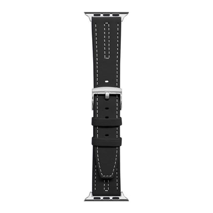xDfind Composite Cowhide Texture Vegan Leather Watch Band, For Apple Watch 42 / 44 / 45 / 46 / 49mm - DealBuddy