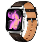 xDfind Composite Cowhide Texture Vegan Leather Watch Band, For Apple Watch 42 / 44 / 45 / 46 / 49mm - DealBuddy