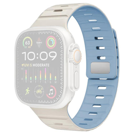 xDfind Magnetic Norman Buckle Silicone Watch Band, For Apple Watch 42 / 44 / 45 / 46 / 49mm, For Apple Watch 38 / 40 / 41 / S11 42mm - DealBuddy