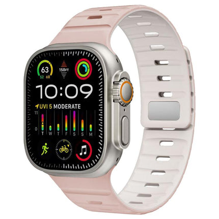 xDfind Magnetic Norman Buckle Silicone Watch Band, For Apple Watch 42 / 44 / 45 / 46 / 49mm, For Apple Watch 38 / 40 / 41 / S11 42mm - DealBuddy