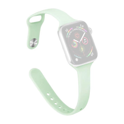 xDfind Small Waist Reverse Buckle Silicone Watch Band, For Apple Watch 38 / 40 / 41 / S11 42mm - DealBuddy