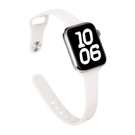 xDfind Small Waist Reverse Buckle Silicone Watch Band, For Apple Watch 38 / 40 / 41 / S11 42mm - DealBuddy