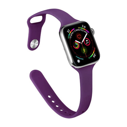 xDfind Small Waist Reverse Buckle Silicone Watch Band, For Apple Watch 38 / 40 / 41 / S11 42mm - DealBuddy