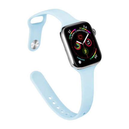 xDfind Small Waist Reverse Buckle Silicone Watch Band, For Apple Watch 38 / 40 / 41 / S11 42mm - DealBuddy