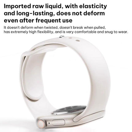 xDfind Small Waist Reverse Buckle Silicone Watch Band, For Apple Watch 38 / 40 / 41 / S11 42mm - DealBuddy
