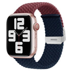 xDfind Buckle-fastening Stitching Braided Nylon Watch Band, For Apple Watch 42 / 44 / 45 / 46 / 49mm, For Apple Watch 38 / 40 / 41 / S10 42mm - DealBuddy