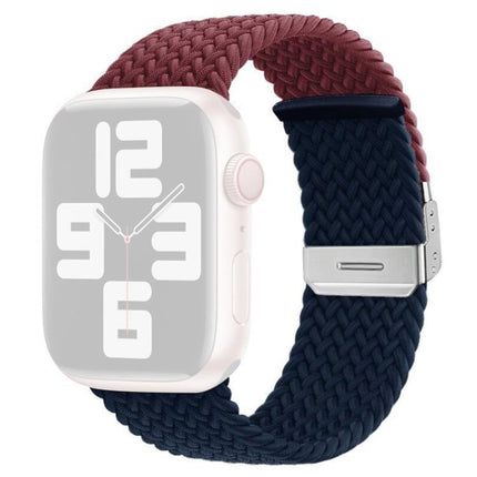 xDfind Buckle-fastening Stitching Braided Nylon Watch Band, For Apple Watch 42 / 44 / 45 / 46 / 49mm, For Apple Watch 38 / 40 / 41 / S10 42mm - DealBuddy