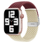 xDfind Buckle-fastening Stitching Braided Nylon Watch Band, For Apple Watch 42 / 44 / 45 / 46 / 49mm, For Apple Watch 38 / 40 / 41 / S10 42mm - DealBuddy