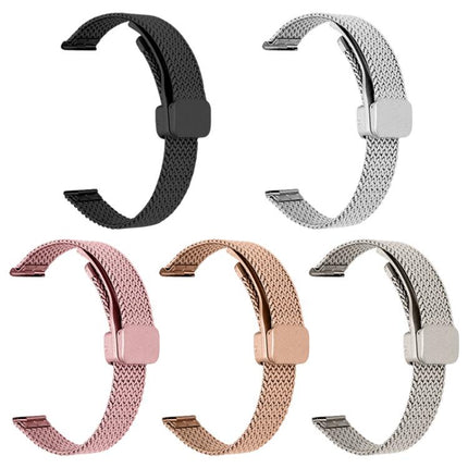 xDfind Wheat Ear Magnetic Buckle Stainless Steel Watch Band, For Apple Watch 42 / 44 / 45 / 46 / 49mm, For Apple Watch 38 / 40 / 41 / S10 42mm - DealBuddy