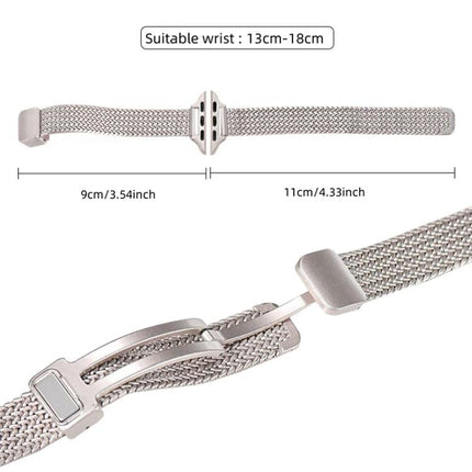 xDfind Wheat Ear Magnetic Buckle Stainless Steel Watch Band, For Apple Watch 42 / 44 / 45 / 46 / 49mm, For Apple Watch 38 / 40 / 41 / S10 42mm - DealBuddy