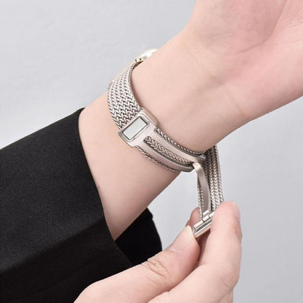 xDfind Wheat Ear Magnetic Buckle Stainless Steel Watch Band, For Apple Watch 42 / 44 / 45 / 46 / 49mm, For Apple Watch 38 / 40 / 41 / S10 42mm - DealBuddy