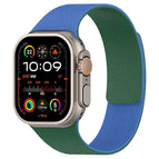 For Apple Watch 42 / 44 / 45 / 46 / 49mm / Blue + Dark Green