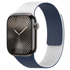 For Apple Watch 38 / 40 / 41 / S11 42mm / White + Midnight Blue