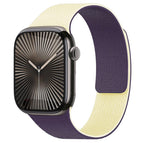 For Apple Watch 38 / 40 / 41 / S11 42mm / Light Yellow + Plum
