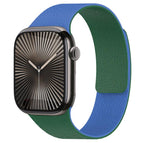 For Apple Watch 38 / 40 / 41 / S11 42mm / Blue + Dark Green