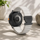 For Samsung Galaxy Watch8 / Watch8 Classic / White + Black Buckle