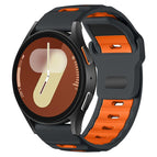 For Samsung Galaxy Watch7 / FE / 6 / 5 / 4 / Ash+Orange