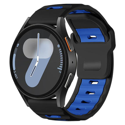 xDfind Flat-head Dual-color Silicone Watch Band, For Samsung Galaxy Watch Ultra / Ultra 2025, For Samsung Galaxy Watch8 / Watch8 Classic, For Samsung Galaxy Watch7 / FE / 6 / 5 / 4 - DealBuddy