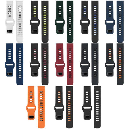xDfind Flat-head Dual-color Silicone Watch Band, For Samsung Galaxy Watch Ultra / Ultra 2025, For Samsung Galaxy Watch8 / Watch8 Classic, For Samsung Galaxy Watch7 / FE / 6 / 5 / 4 - DealBuddy