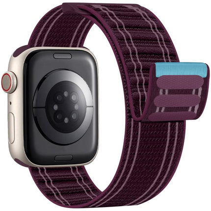 xDfind Nylon Loop Woven Hook and Loop Fastener Watch Band, For Apple Watch 42 / 44 / 45 / 46 / 49mm, For Apple Watch 38 / 40 / 41 / S11 42mm - DealBuddy