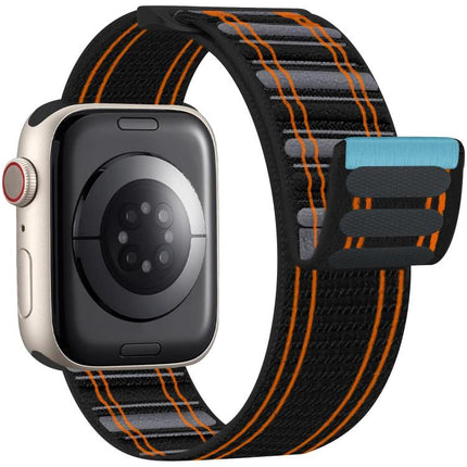 xDfind Nylon Loop Woven Hook and Loop Fastener Watch Band, For Apple Watch 42 / 44 / 45 / 46 / 49mm, For Apple Watch 38 / 40 / 41 / S11 42mm - DealBuddy
