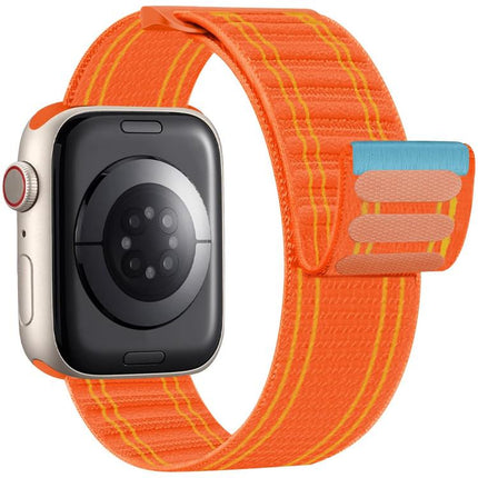 xDfind Nylon Loop Woven Hook and Loop Fastener Watch Band, For Apple Watch 42 / 44 / 45 / 46 / 49mm, For Apple Watch 38 / 40 / 41 / S11 42mm - DealBuddy